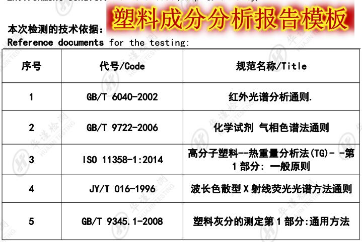 惠州市塑料全成分检测单位